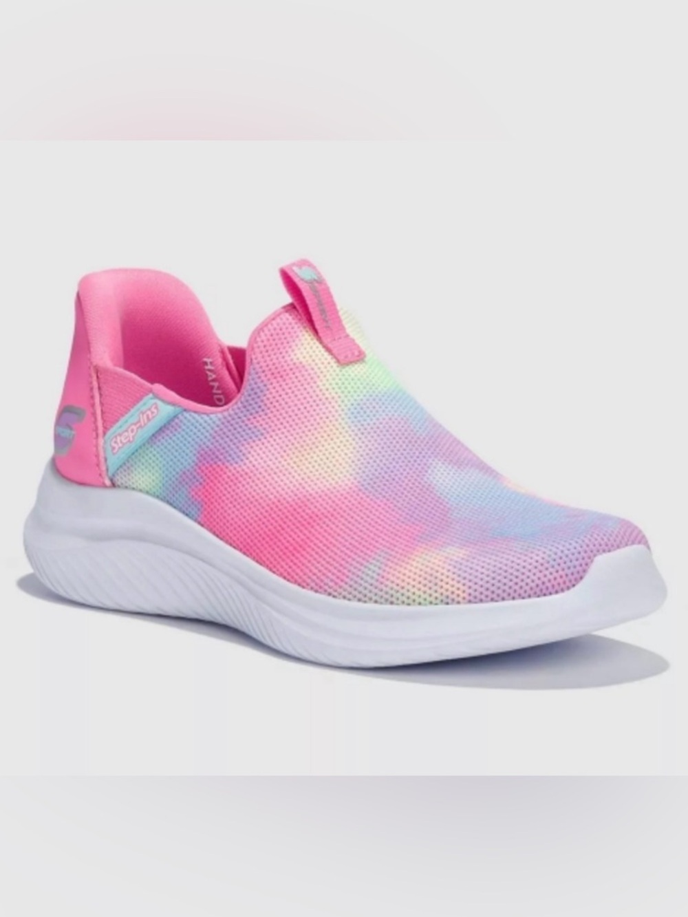 Skechers Kids Slip-On Sneakers - Pastel Tie-Dye Pink